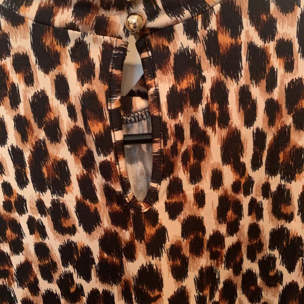 Perseption Concept Leopard Print Top - image 4